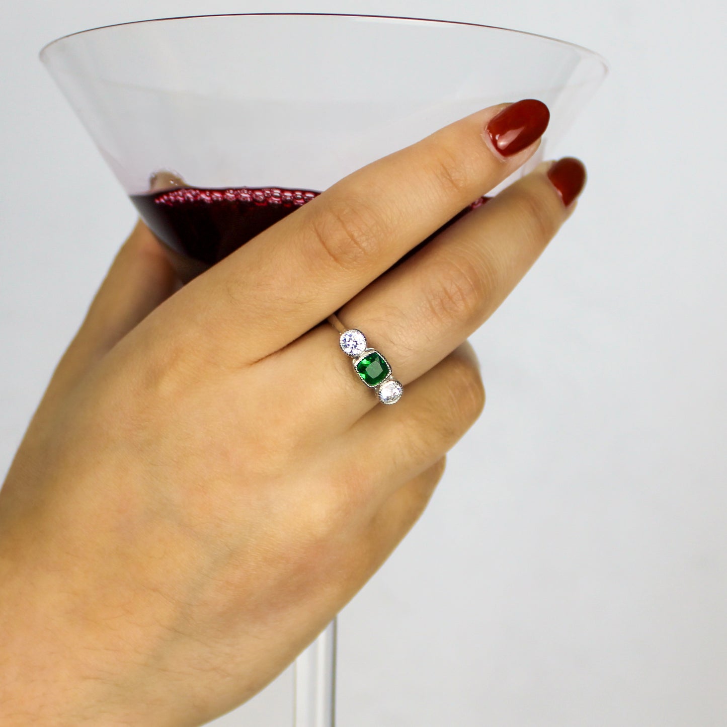 Edwardian Three-Stone Ring - Silver