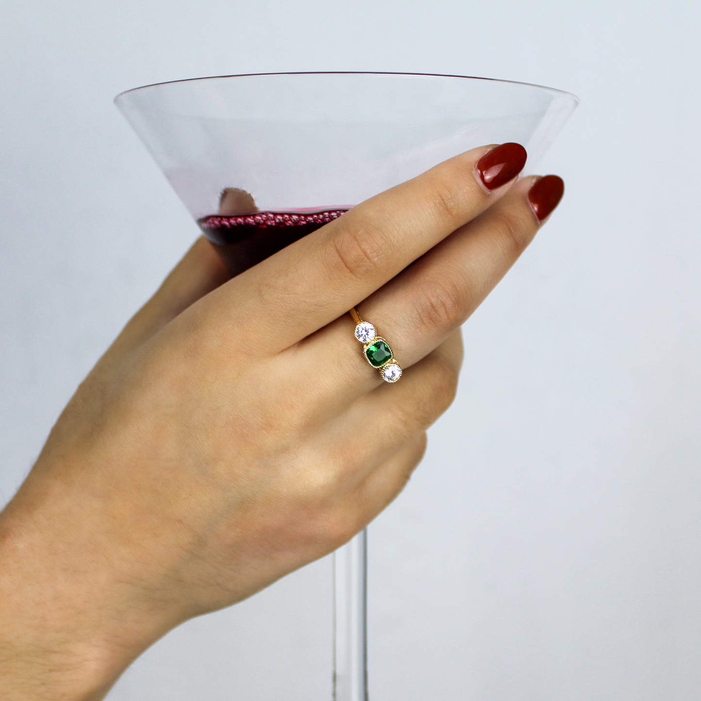 Three-Stone Edwardian Ring - Gold