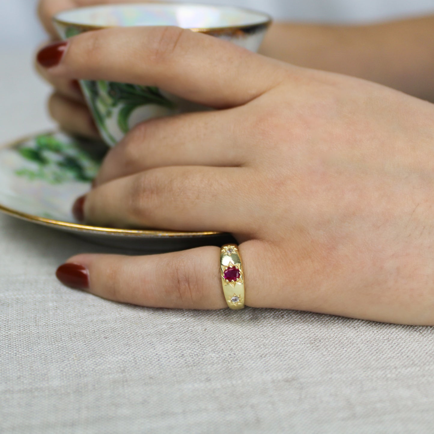 Rose from Roma Ring - Gold
