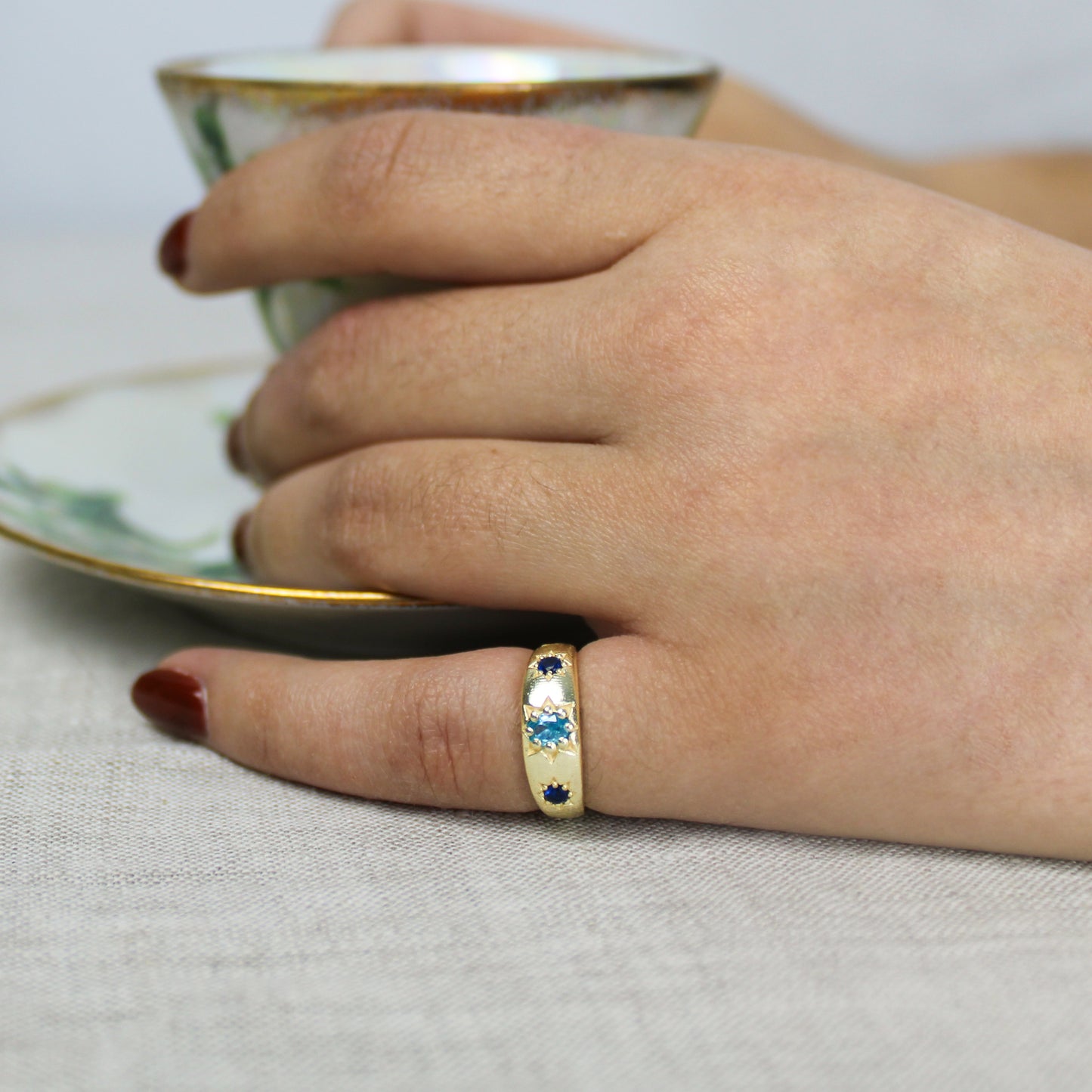 Letters from Roma Ring - Gold