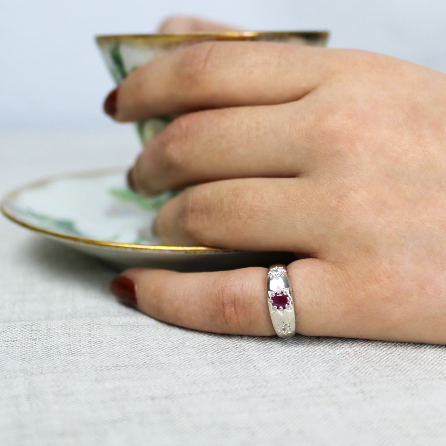 Rose from Roma Ring - Silver