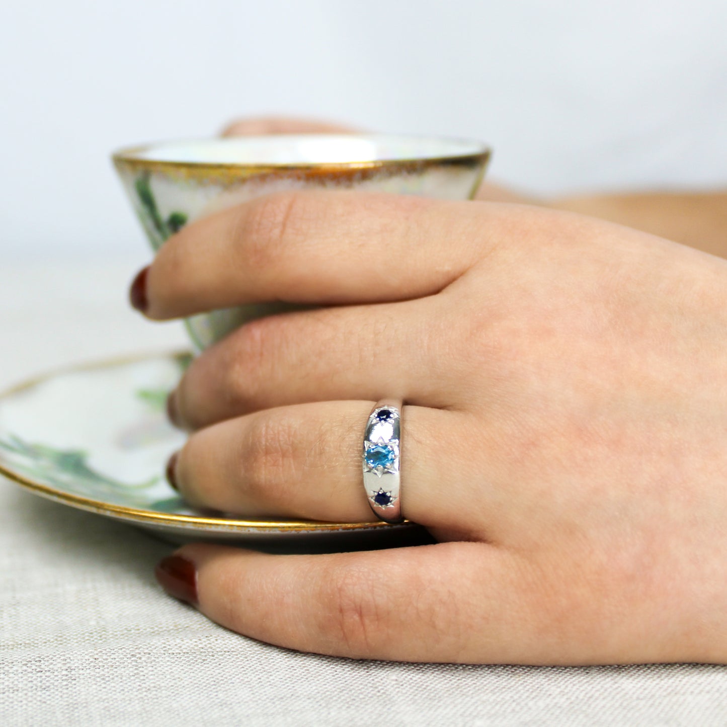 Letters from Roma Ring - Silver