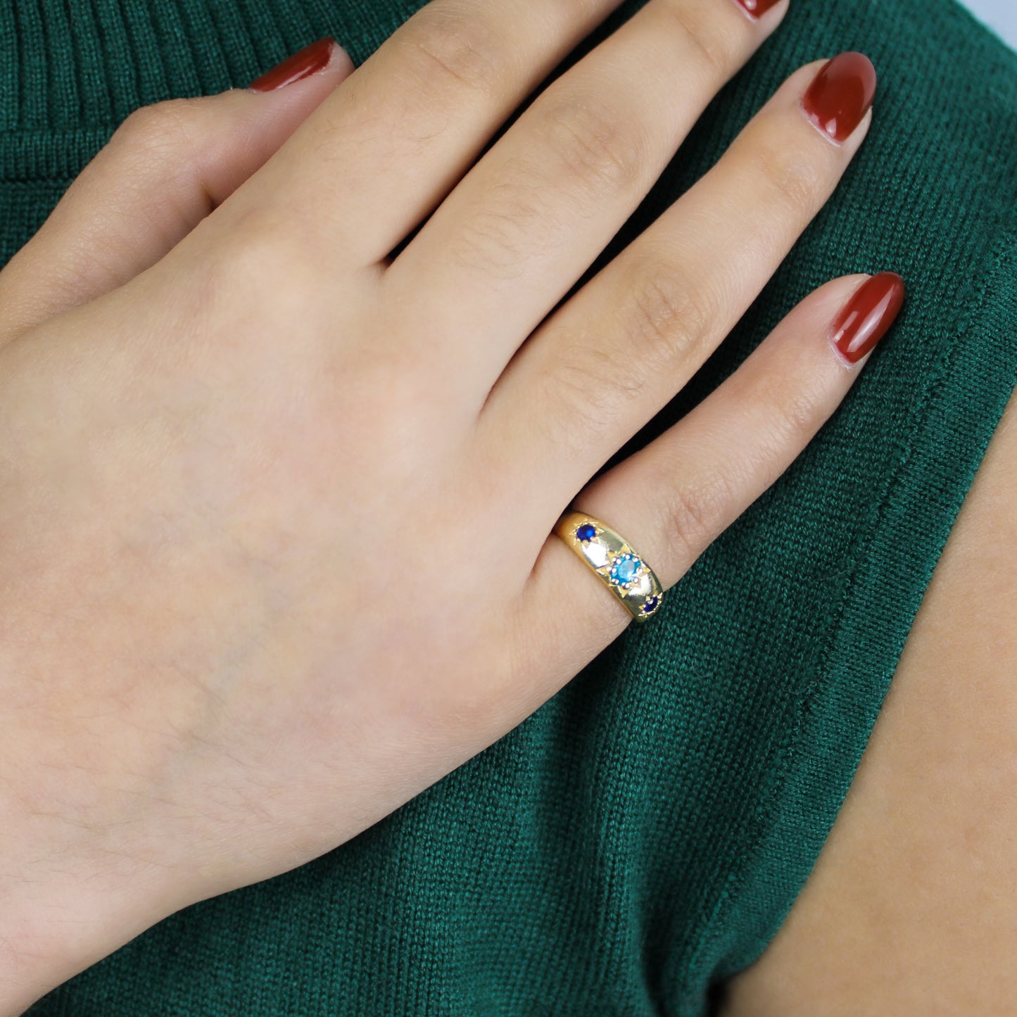 Letters from Roma Ring - Gold