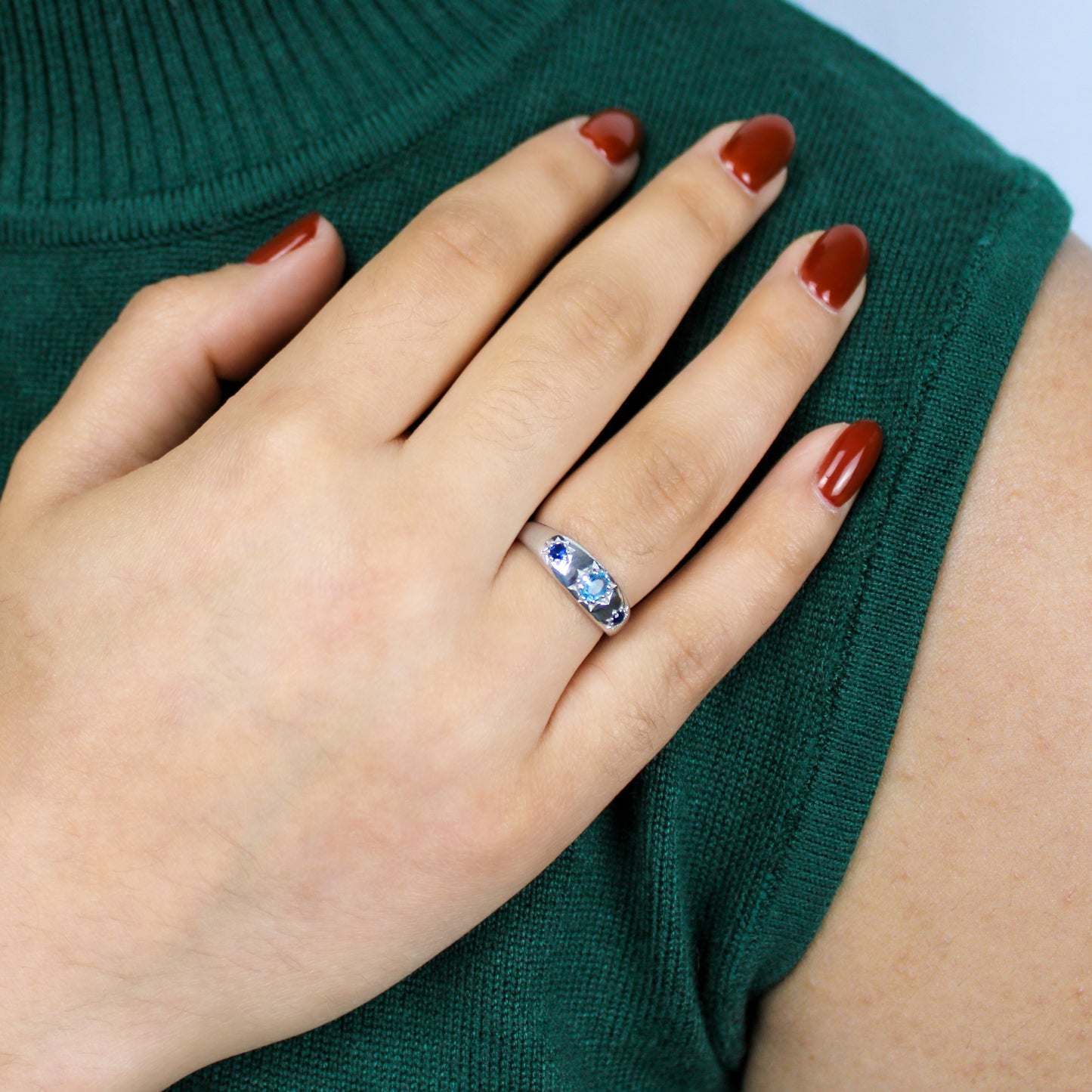 Letters from Roma Ring - Silver