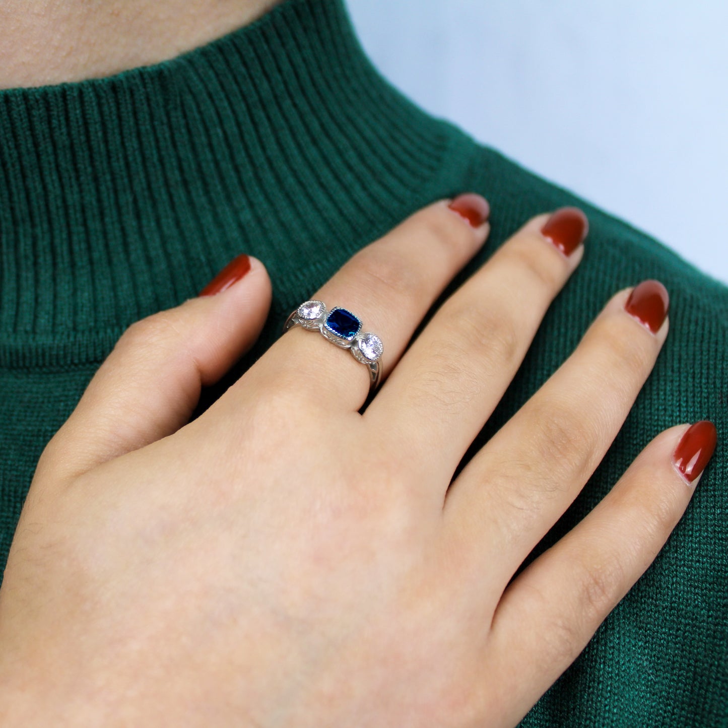 The Edwardian Empress Ring - Silver
