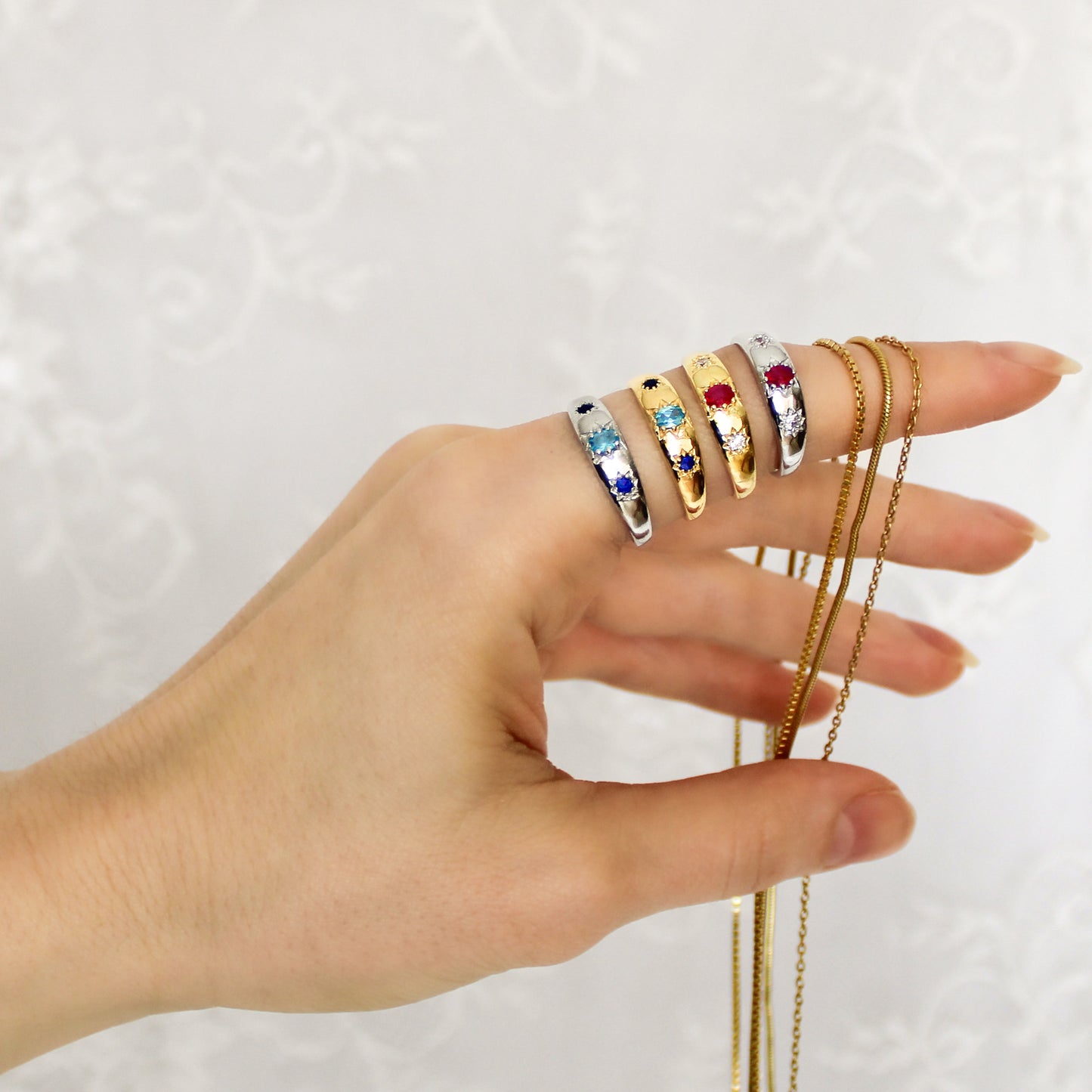 Letters from Roma Ring - Silver