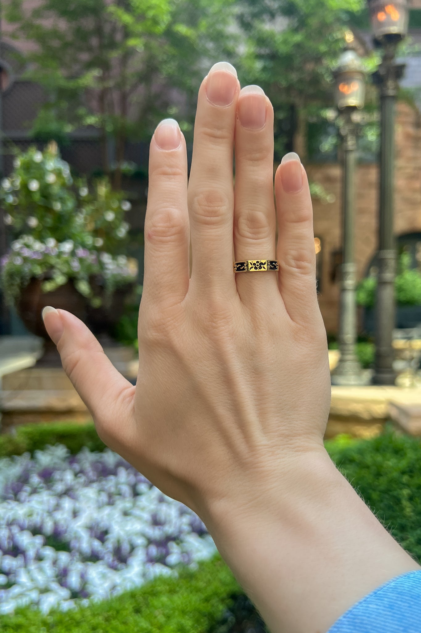 historical inspired bloom ring