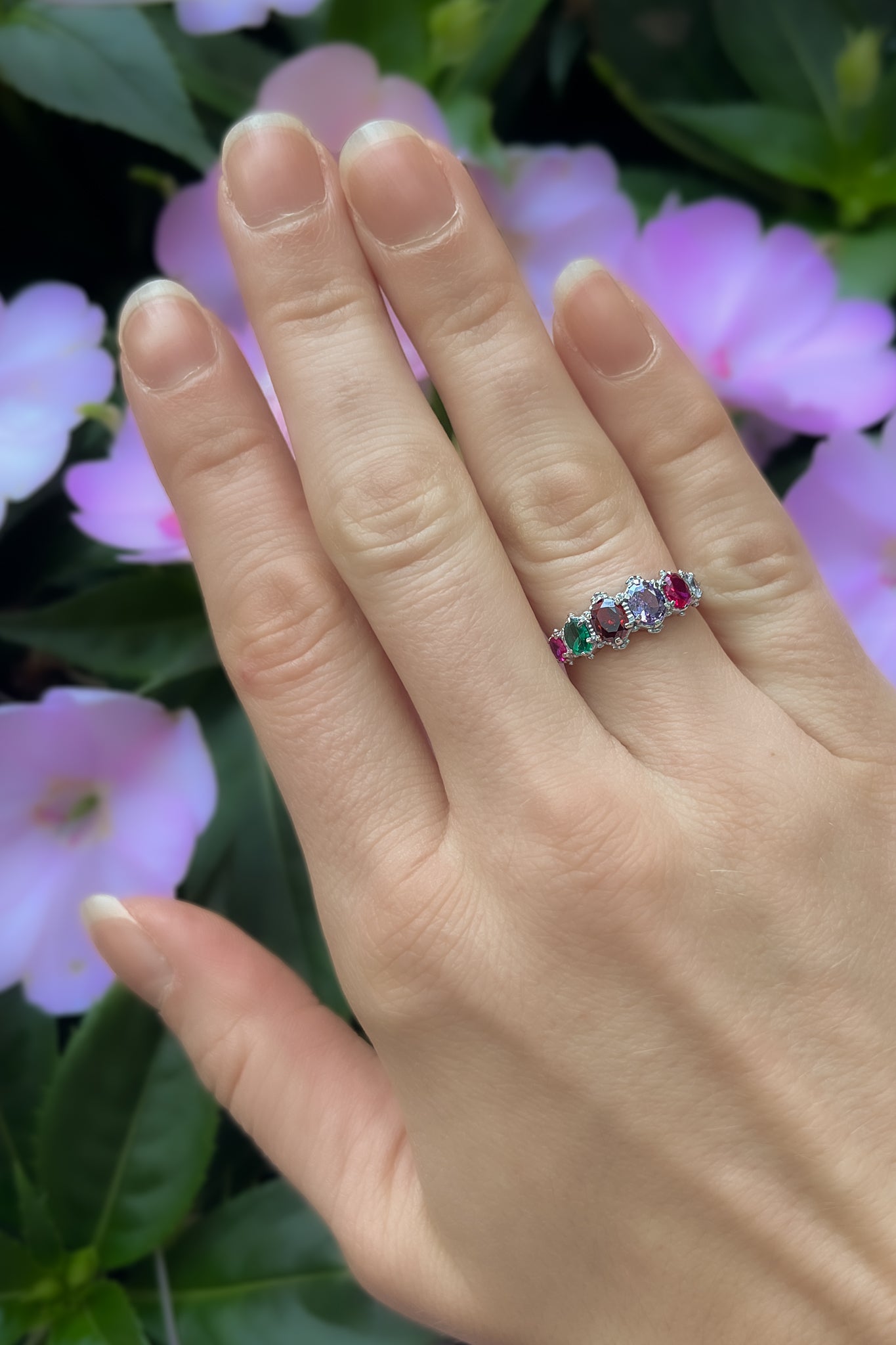 Crowned Jewel Ring - Silver