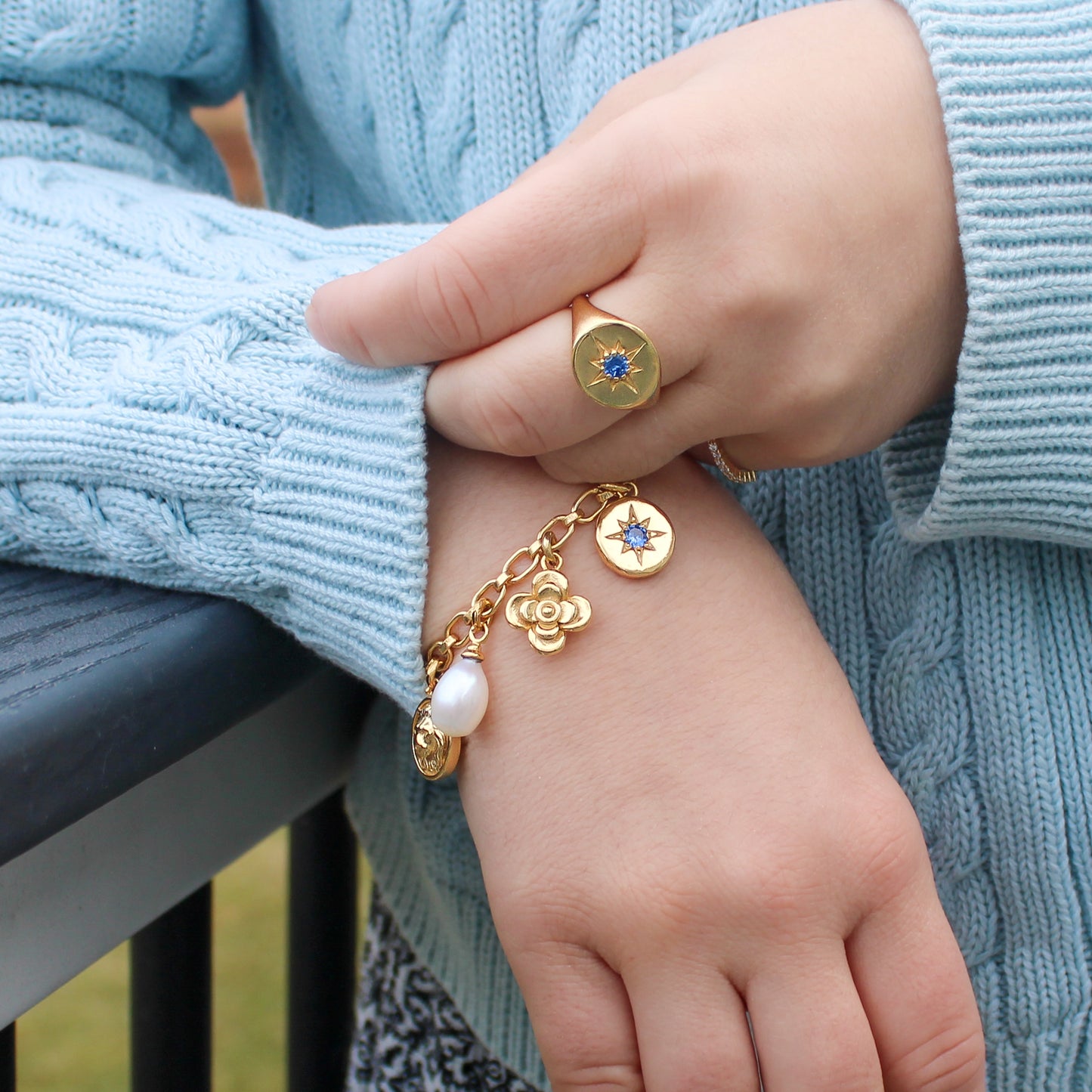 Archivist Charm Bracelet - gold