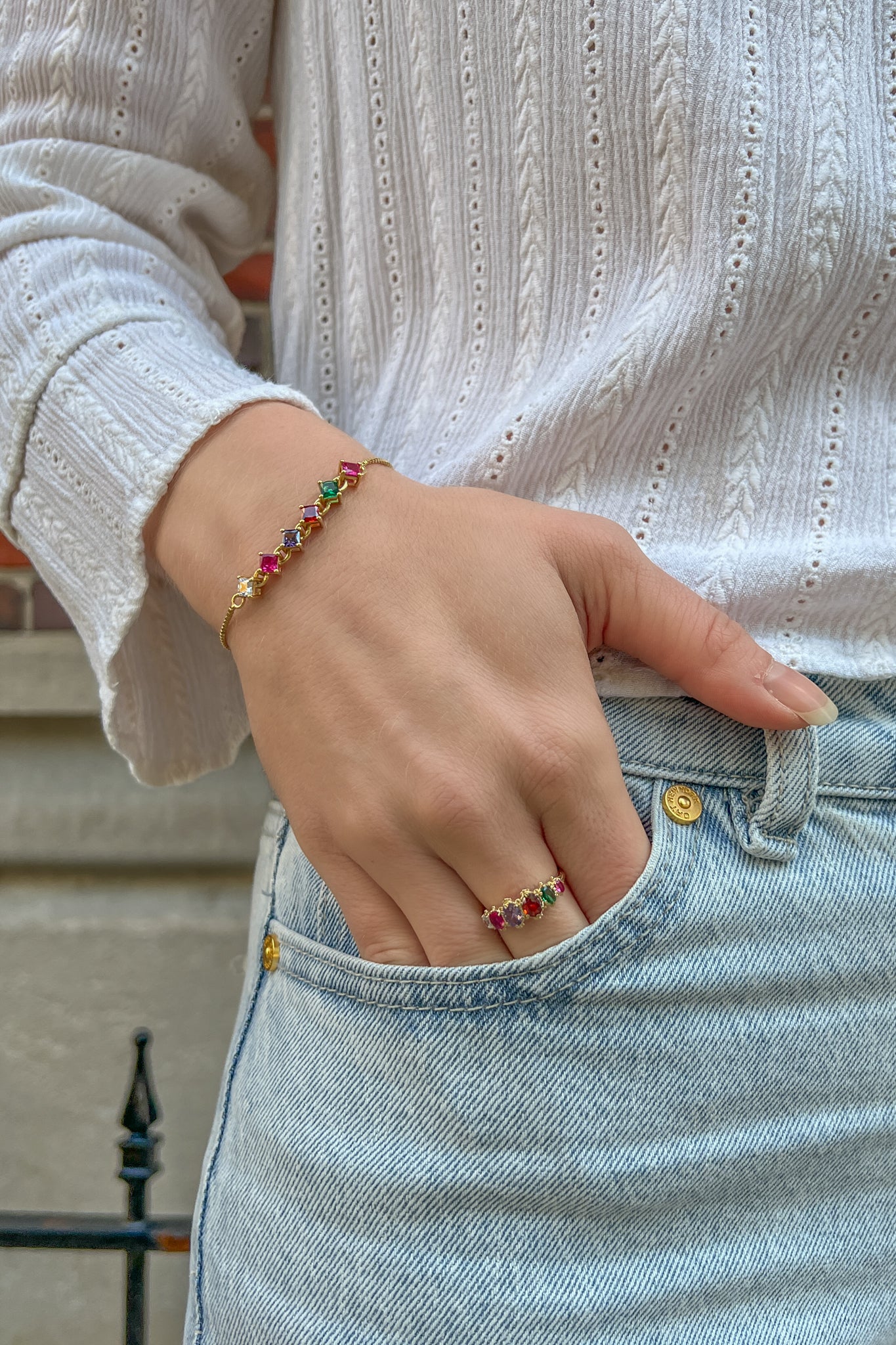 Crowned Jewel Ring - Gold