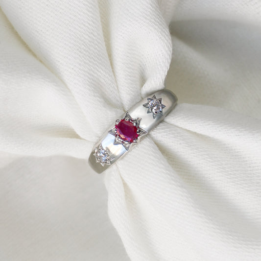 Rose from Roma Ring - Silver
