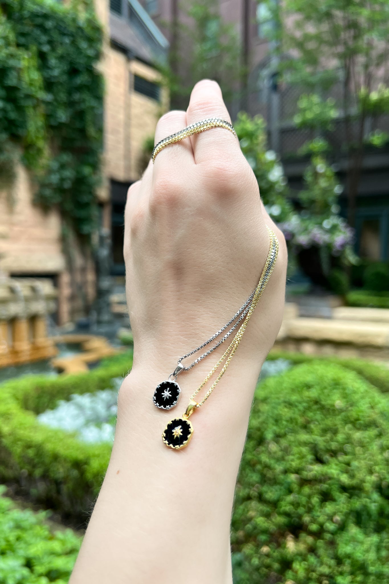 Celestial Enamel Necklace