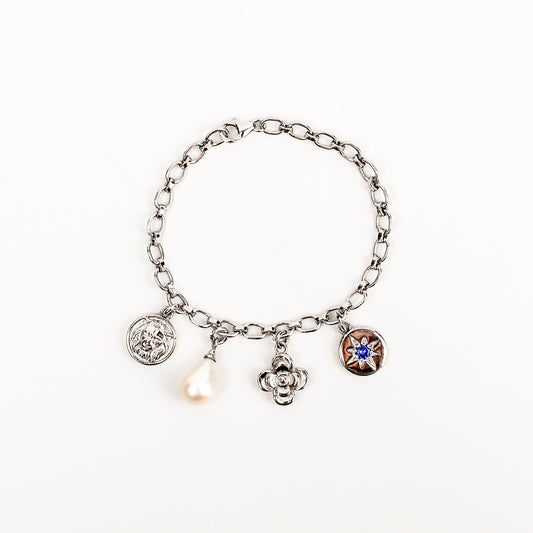 Archivist Charm Bracelet - silver