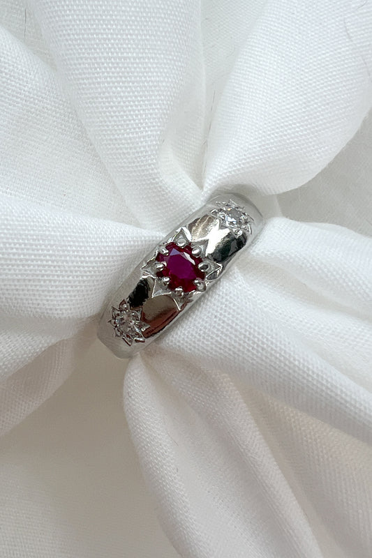 Rose from Roma Ring - Silver