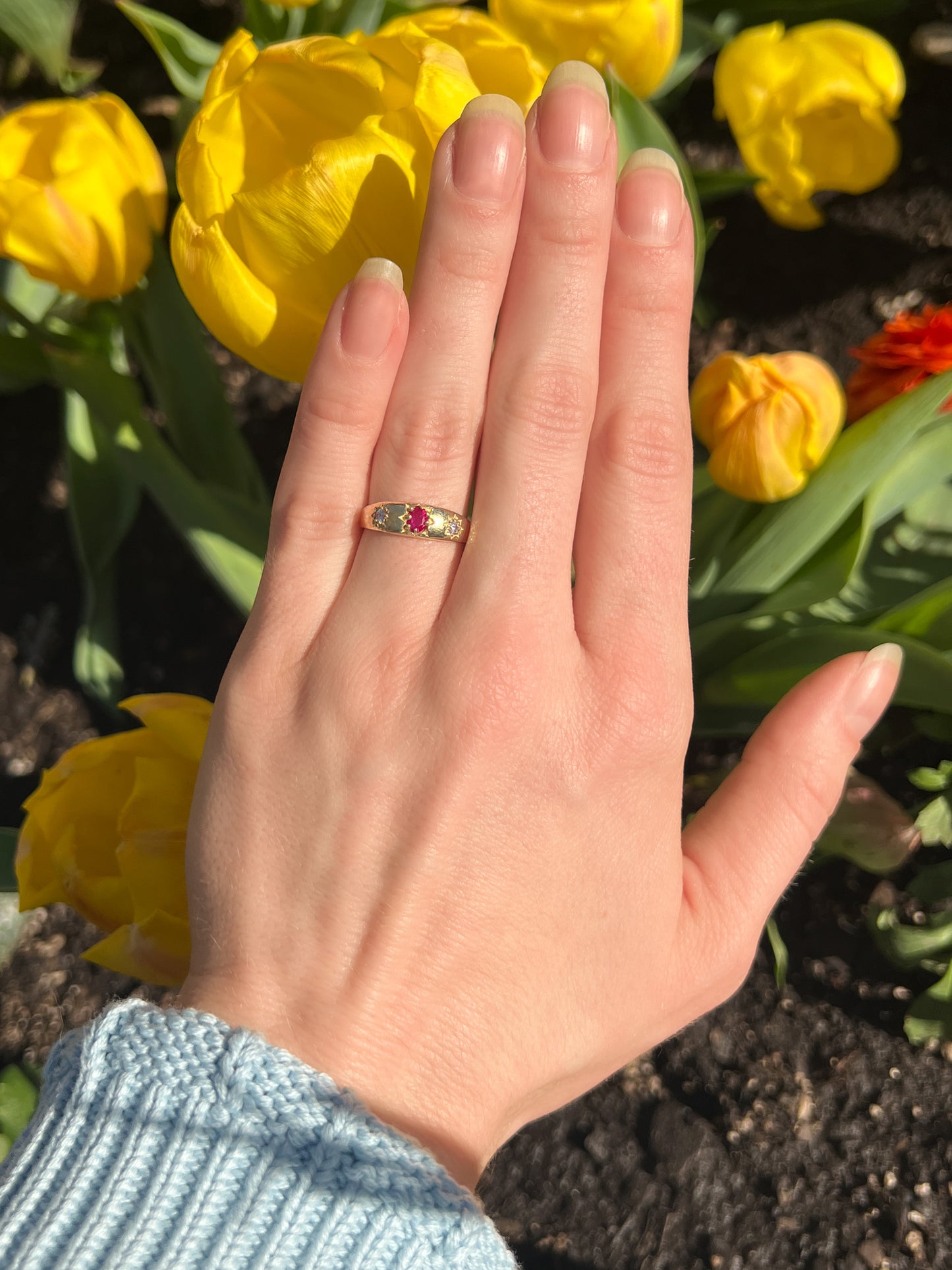 Rose from Roma Ring - Gold