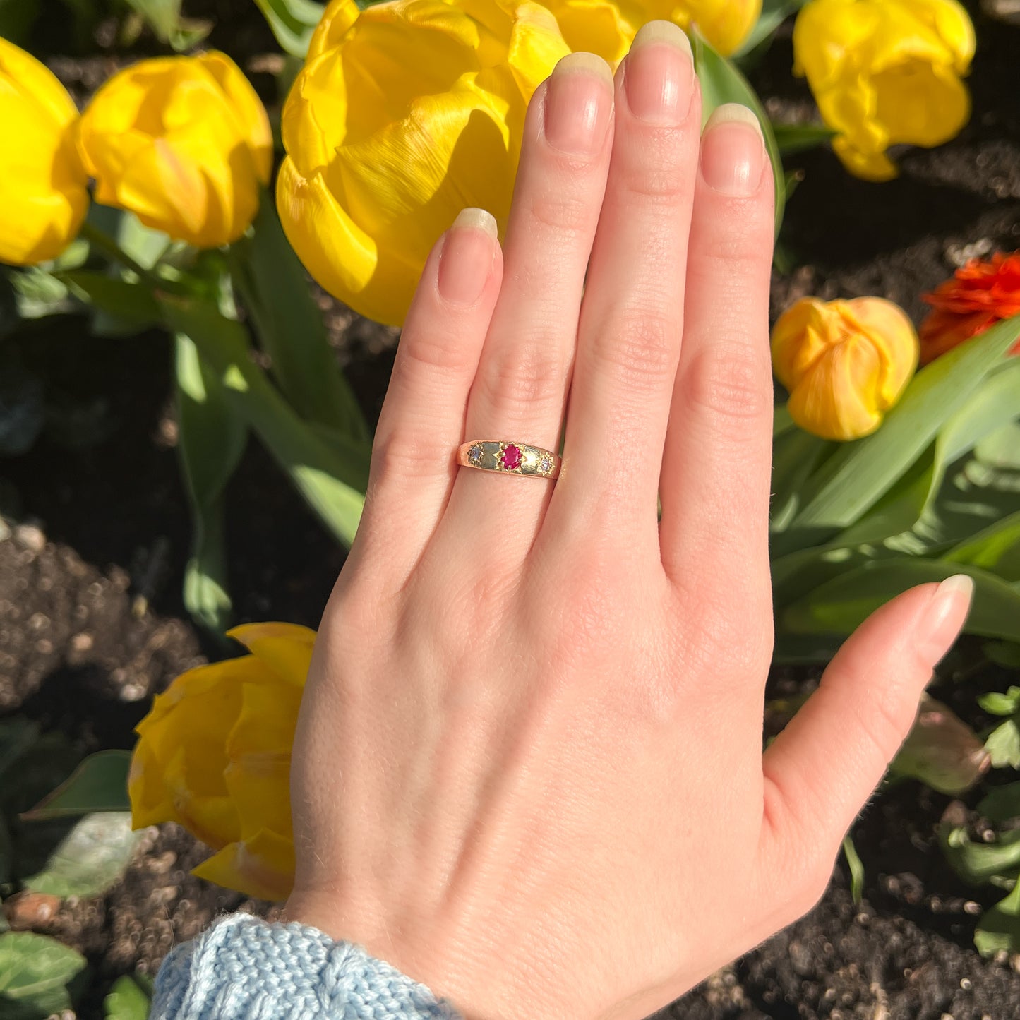Rose from Roma Ring - Gold