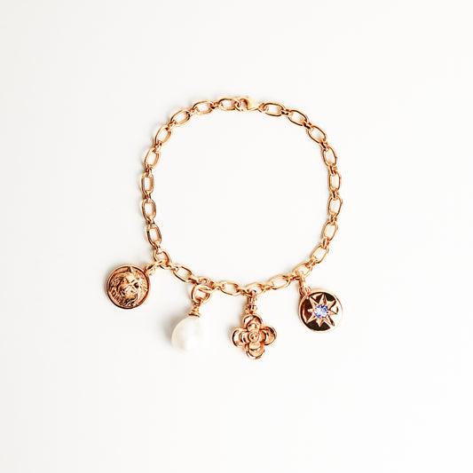 Archivist Charm Bracelet - gold
