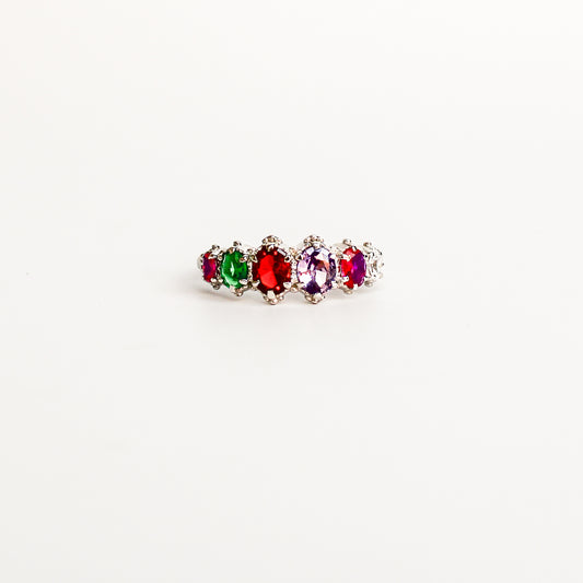 Crowned Jewel Ring - silver