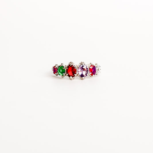 Crowned Jewel Ring - silver
