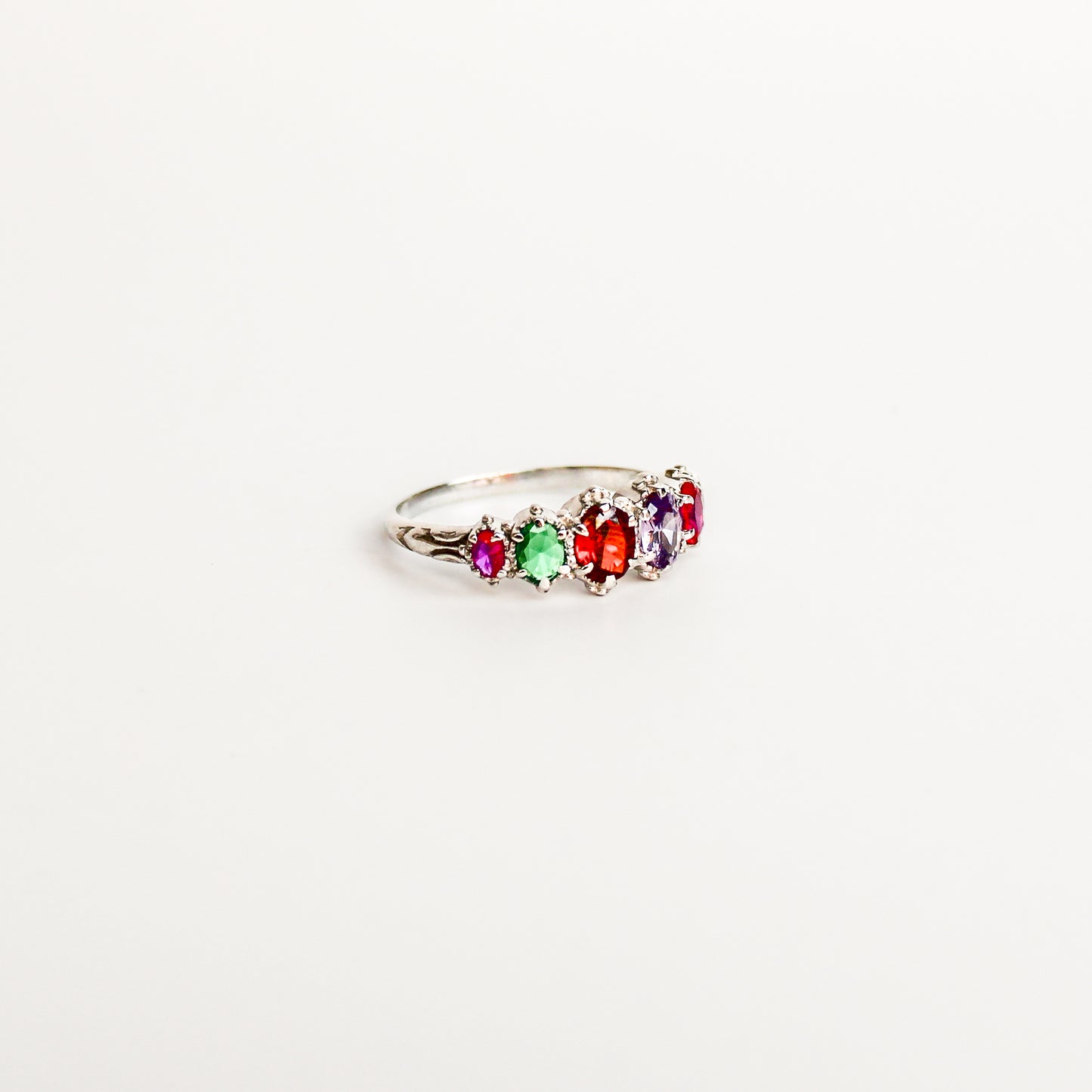 Crowned Jewel Ring - silver