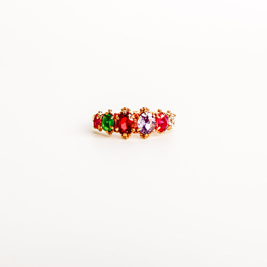 Crowned Jewel Ring - gold