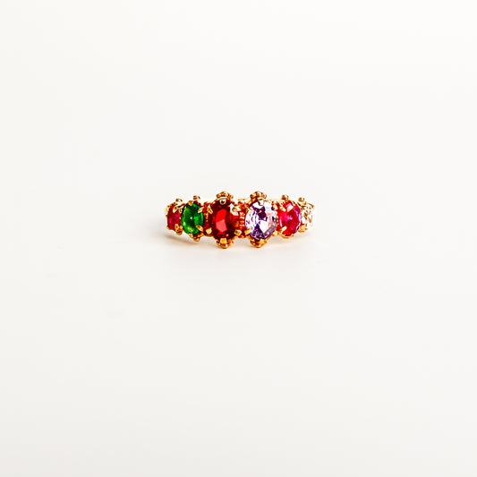 Crowned Jewel Ring - gold