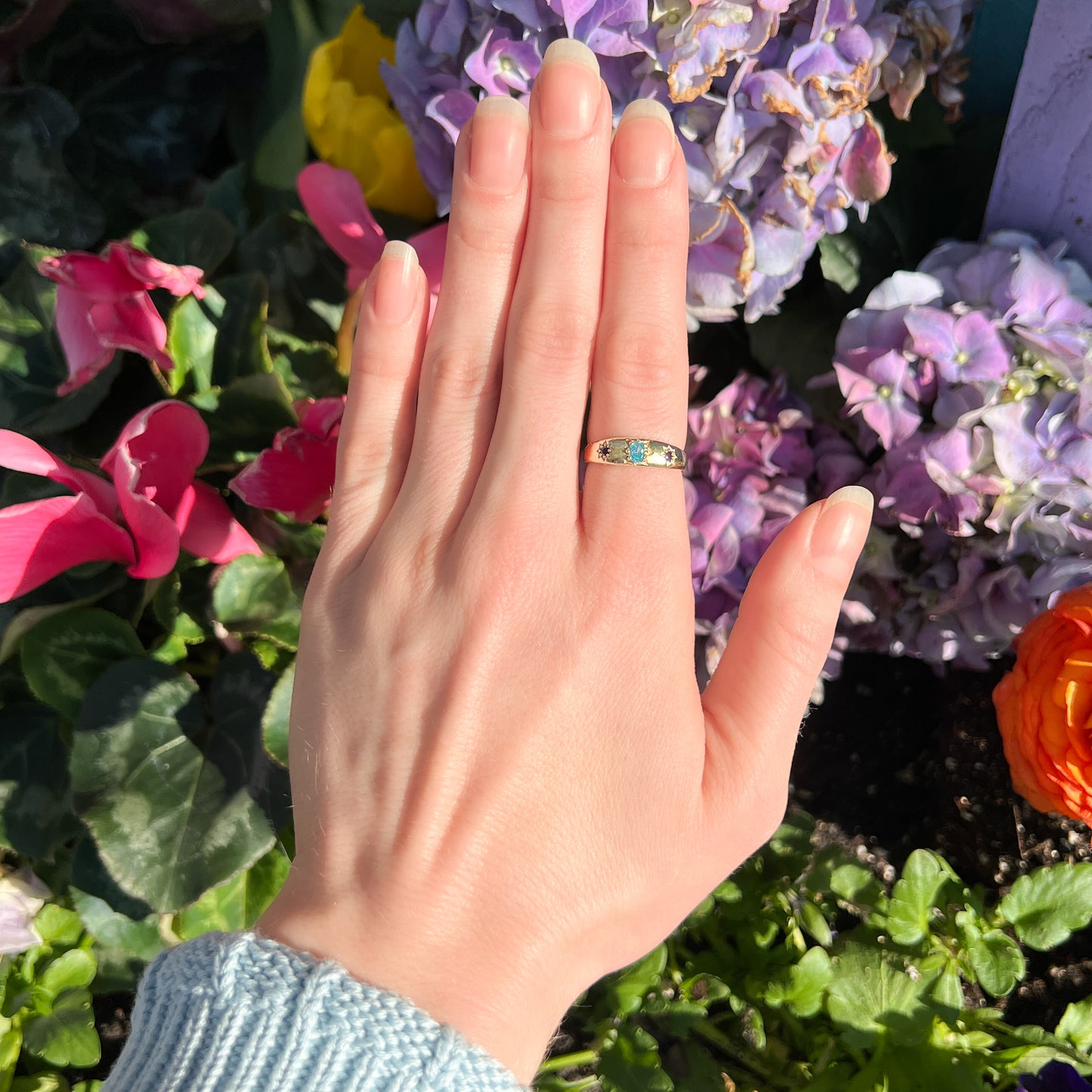 Letters from Roma Ring - Gold