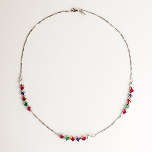 Linked-Love Necklace - silver