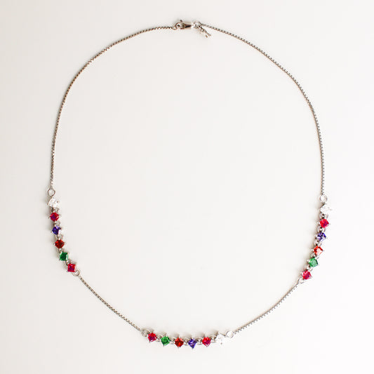 Linked-Love Necklace - silver