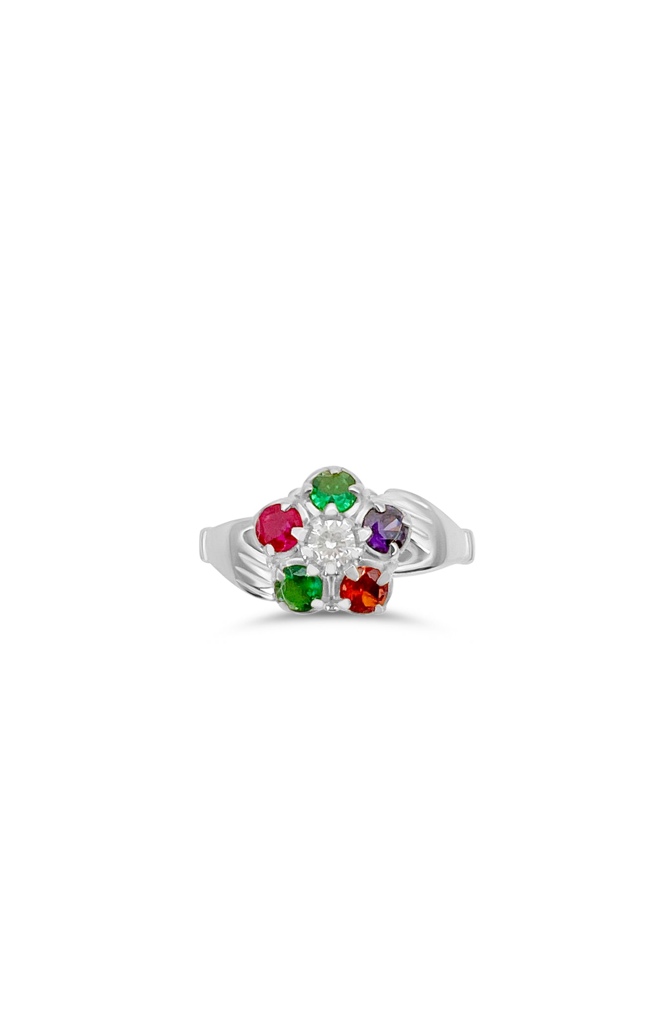 flower gemstone ring REGARD