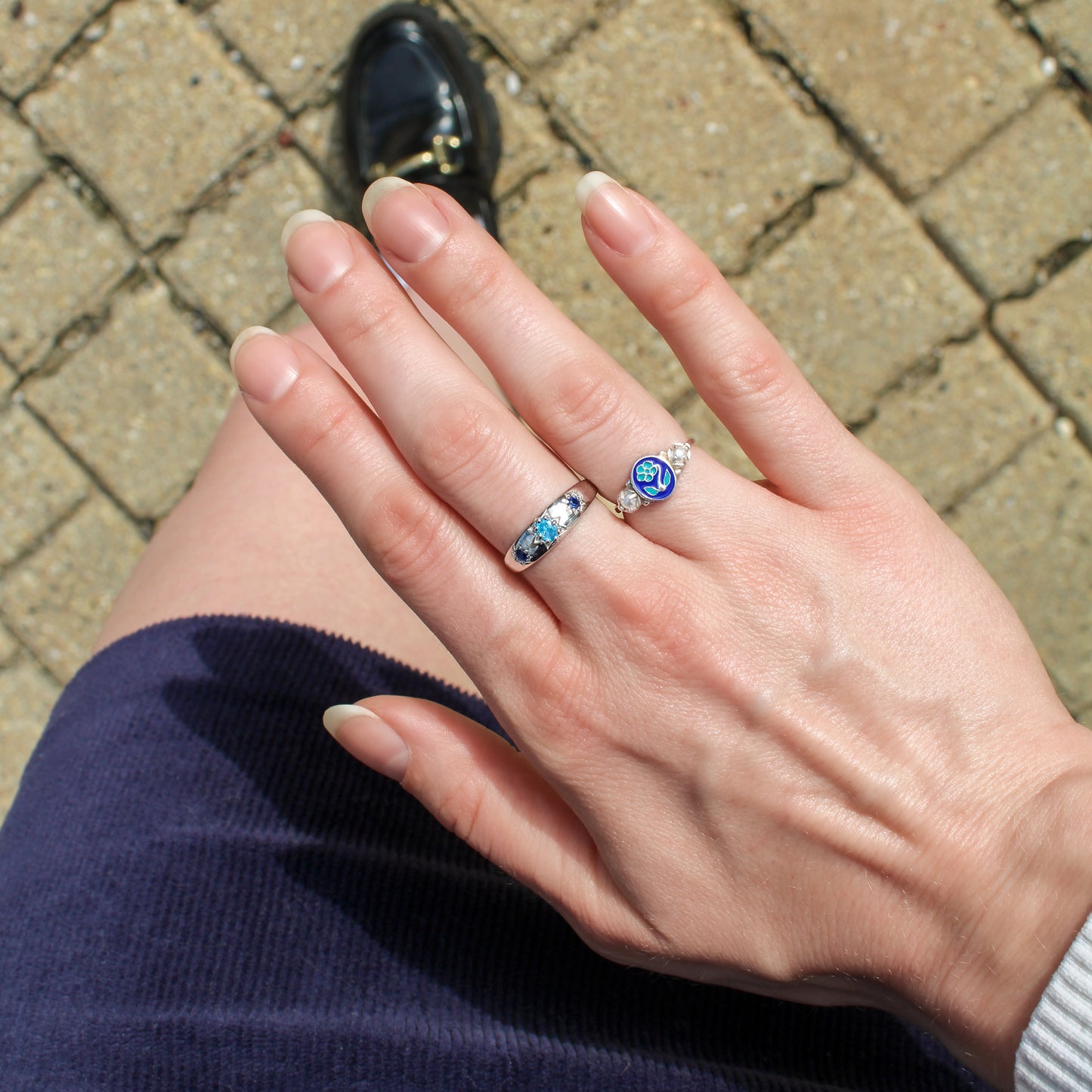 Letters from Roma Ring - Silver