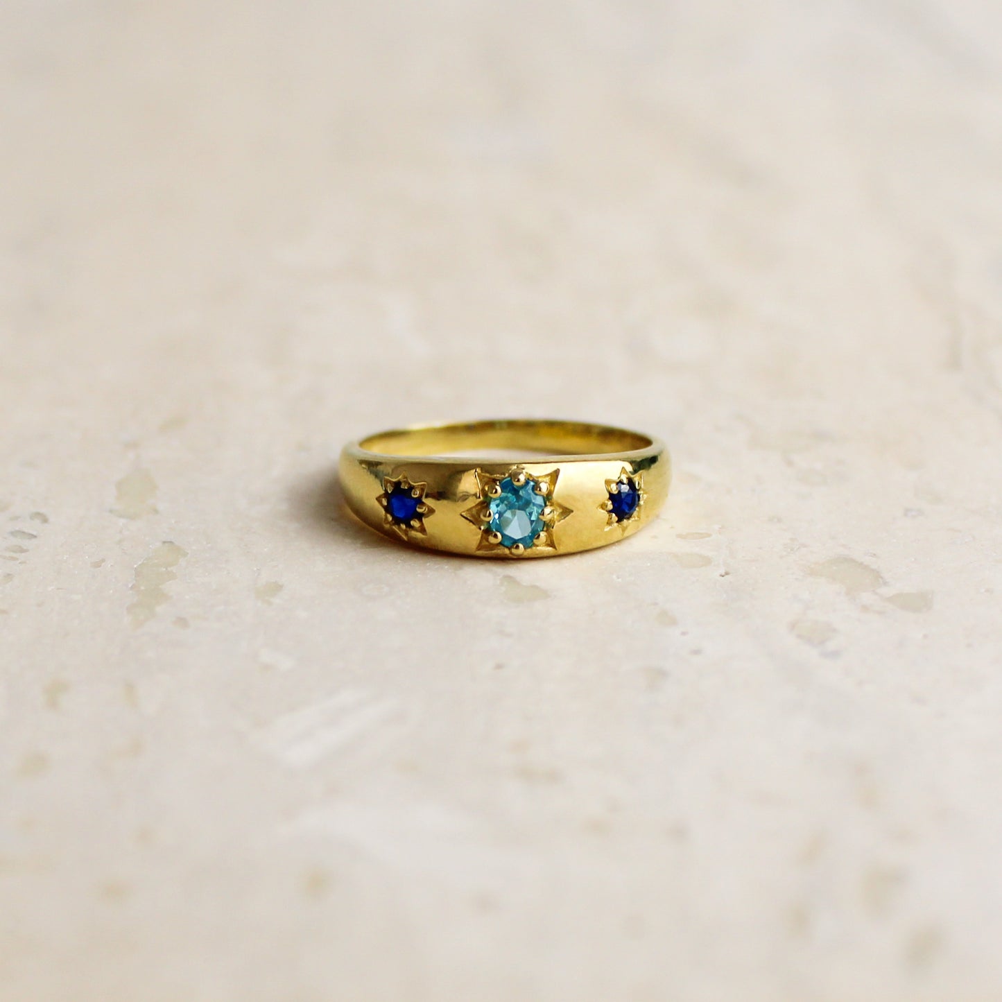 Letters from Roma Ring - Gold