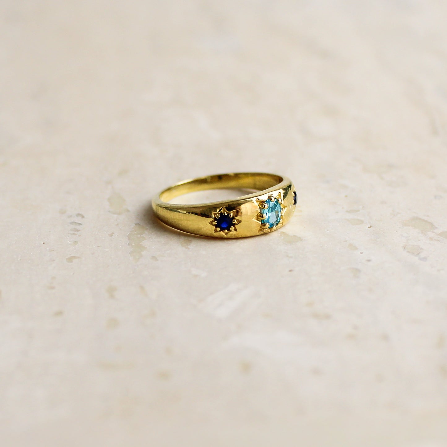 Letters from Roma Ring - Gold