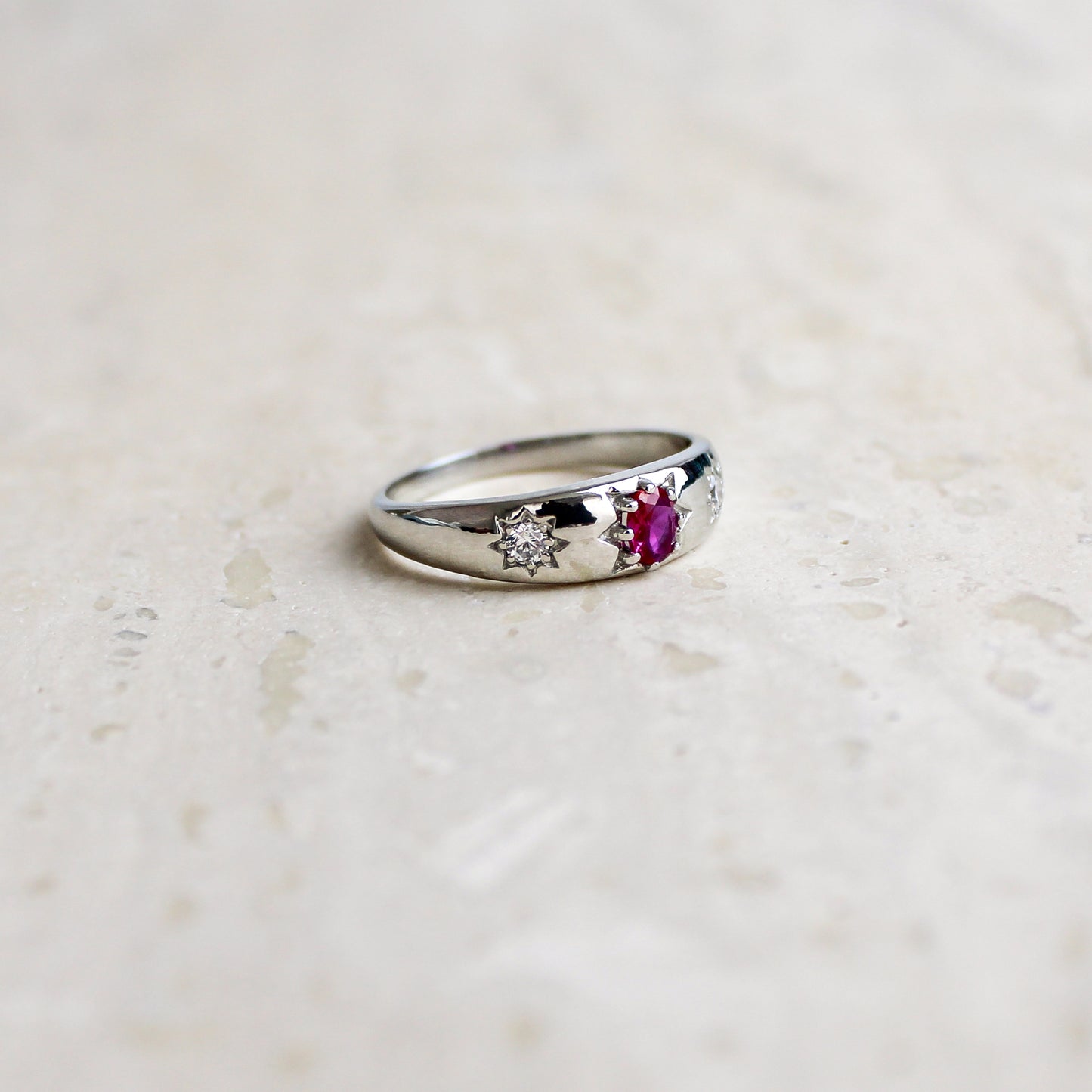 Rose from Roma Ring - Silver