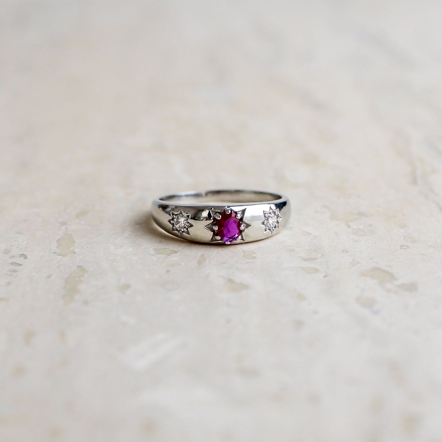 Rose from Roma Ring - Silver