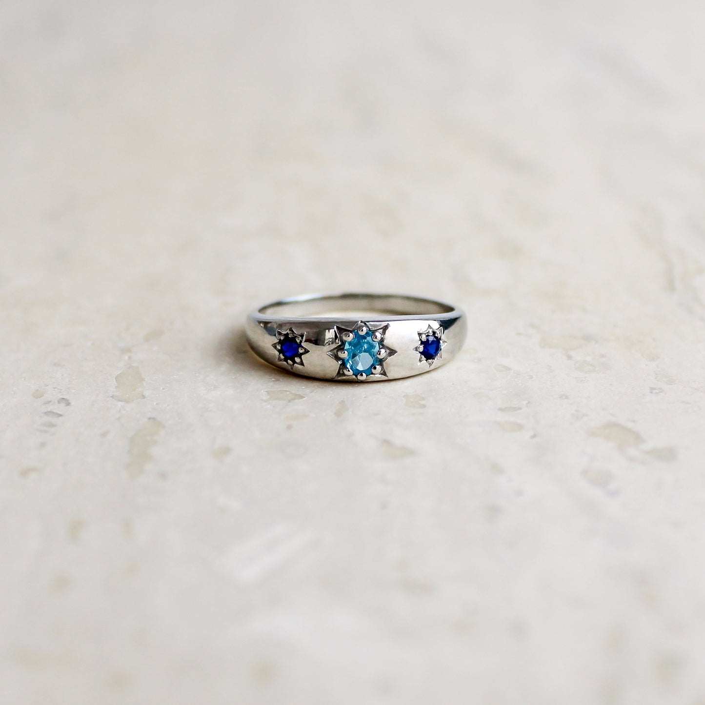 Letters from Roma Ring - Silver