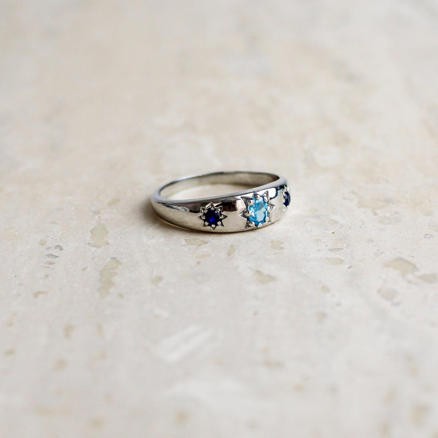 Letters from Roma Ring - Silver