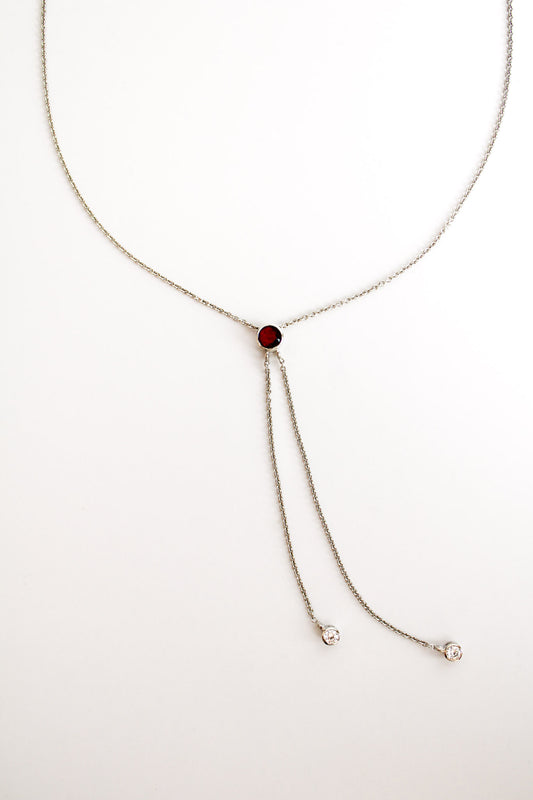 Edwardian Lightfall Necklace - Silver