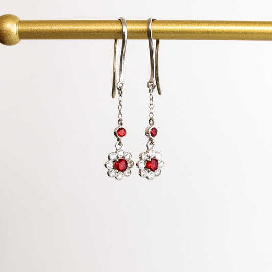 Edwardian Lightfall Earrings - Silver