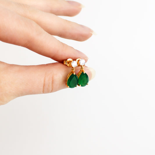 Devoted Drop Studs - gold