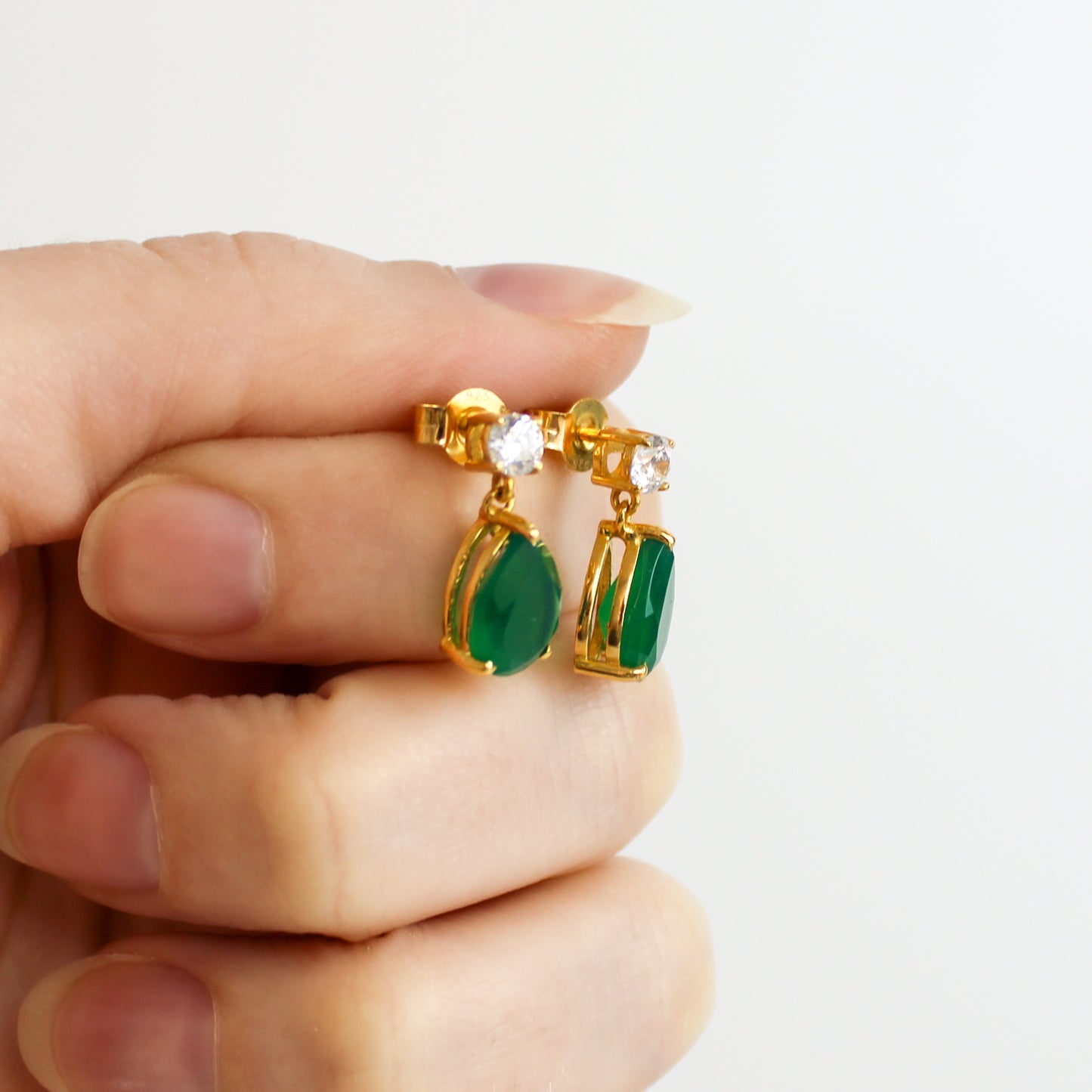 Devoted Drop Studs - Gold