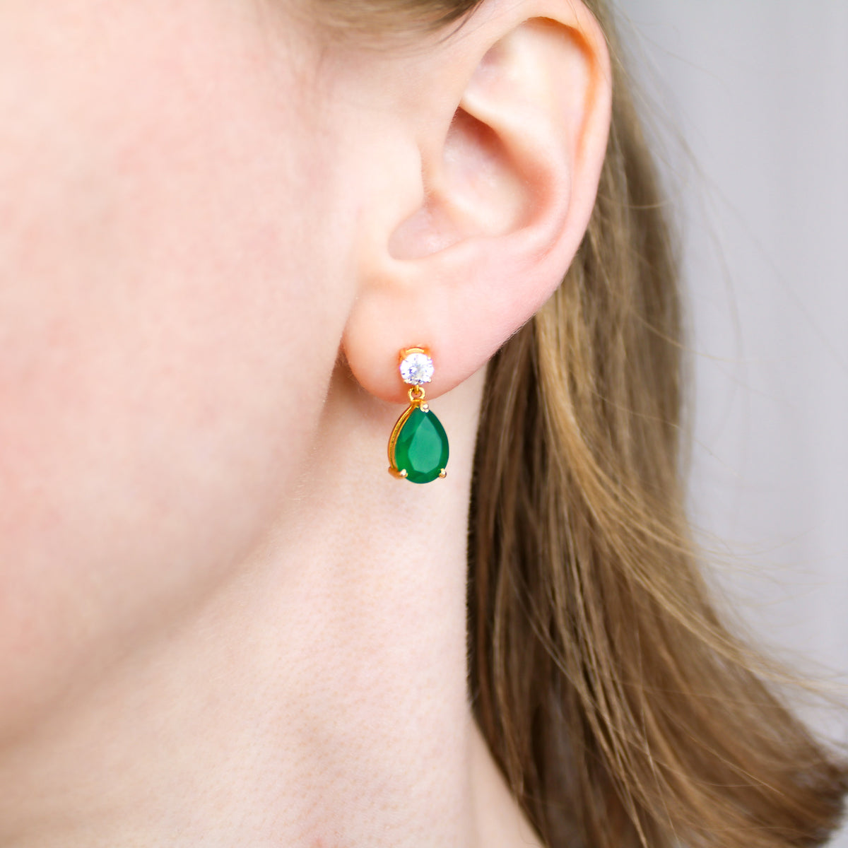 Devoted Drop Studs - gold