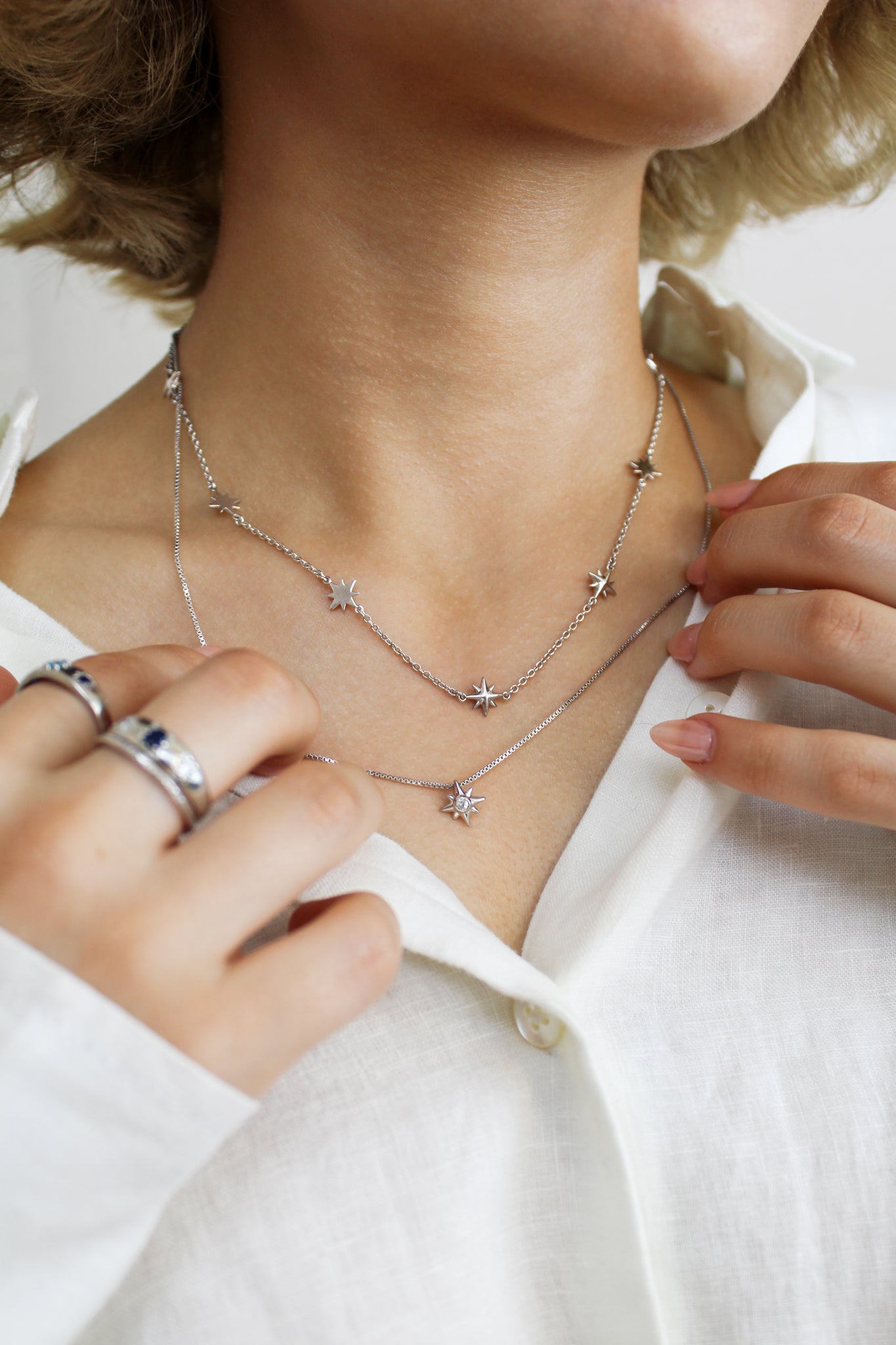 Lucida Necklace - Silver