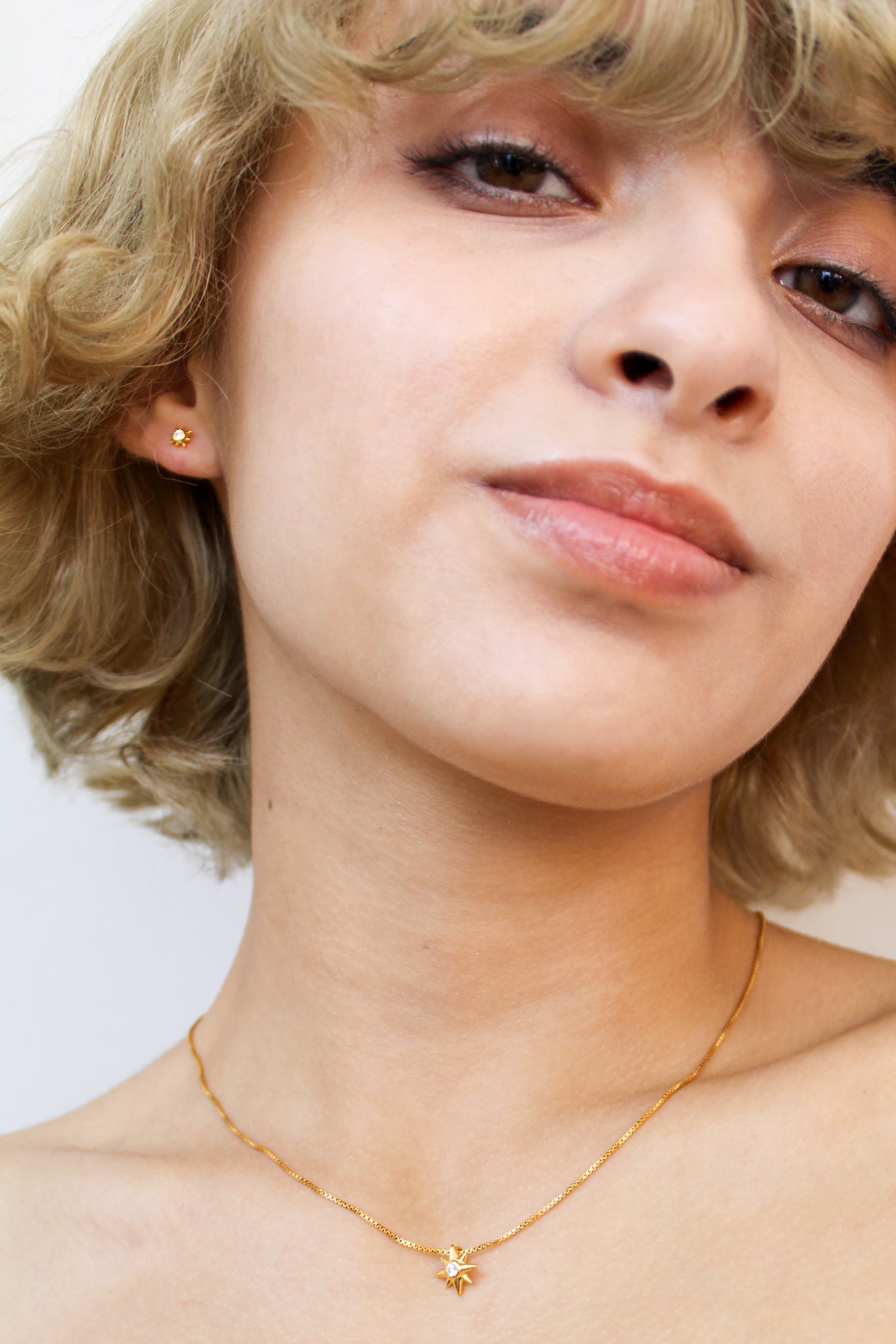Stella Stud Earrings - gold