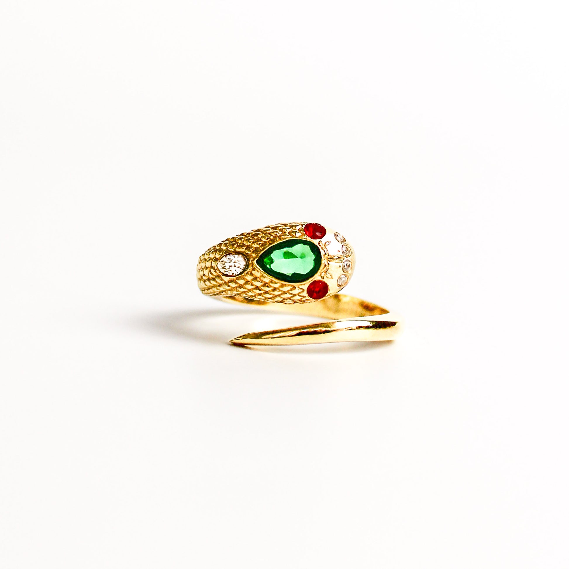 Queen Victoria's Ring in 18k gold vermeil on white background, modern heirloom, replica, historically inspired, ether jewelry
