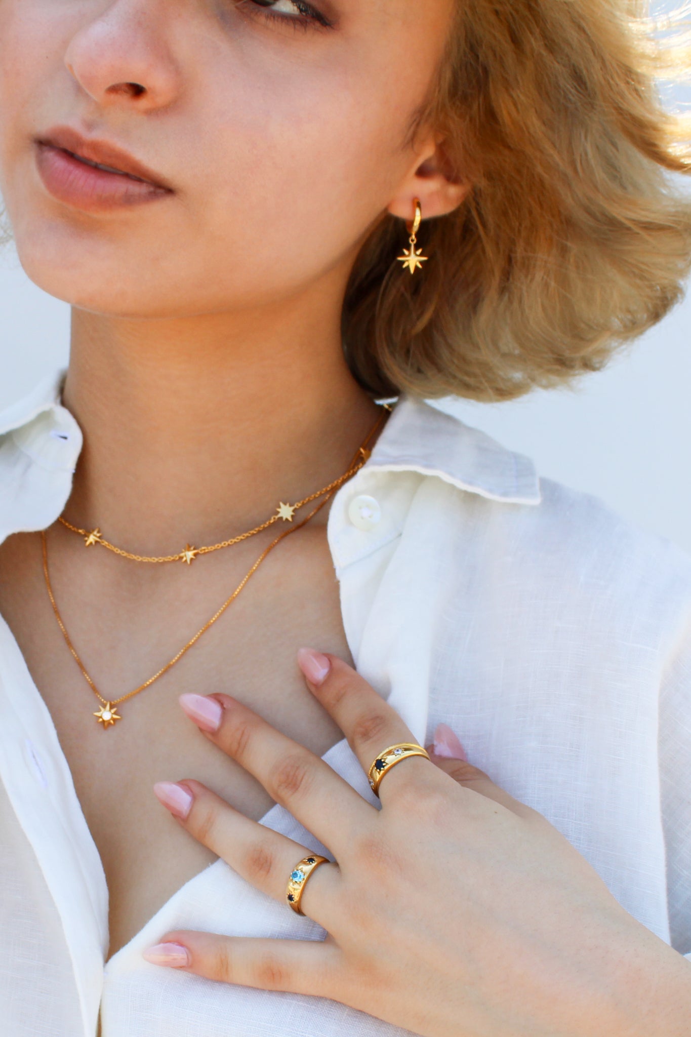 Stella Hoops - Gold