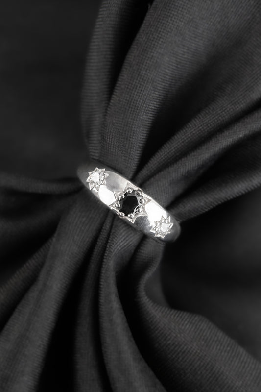 Midnight Roma Ring - Silver