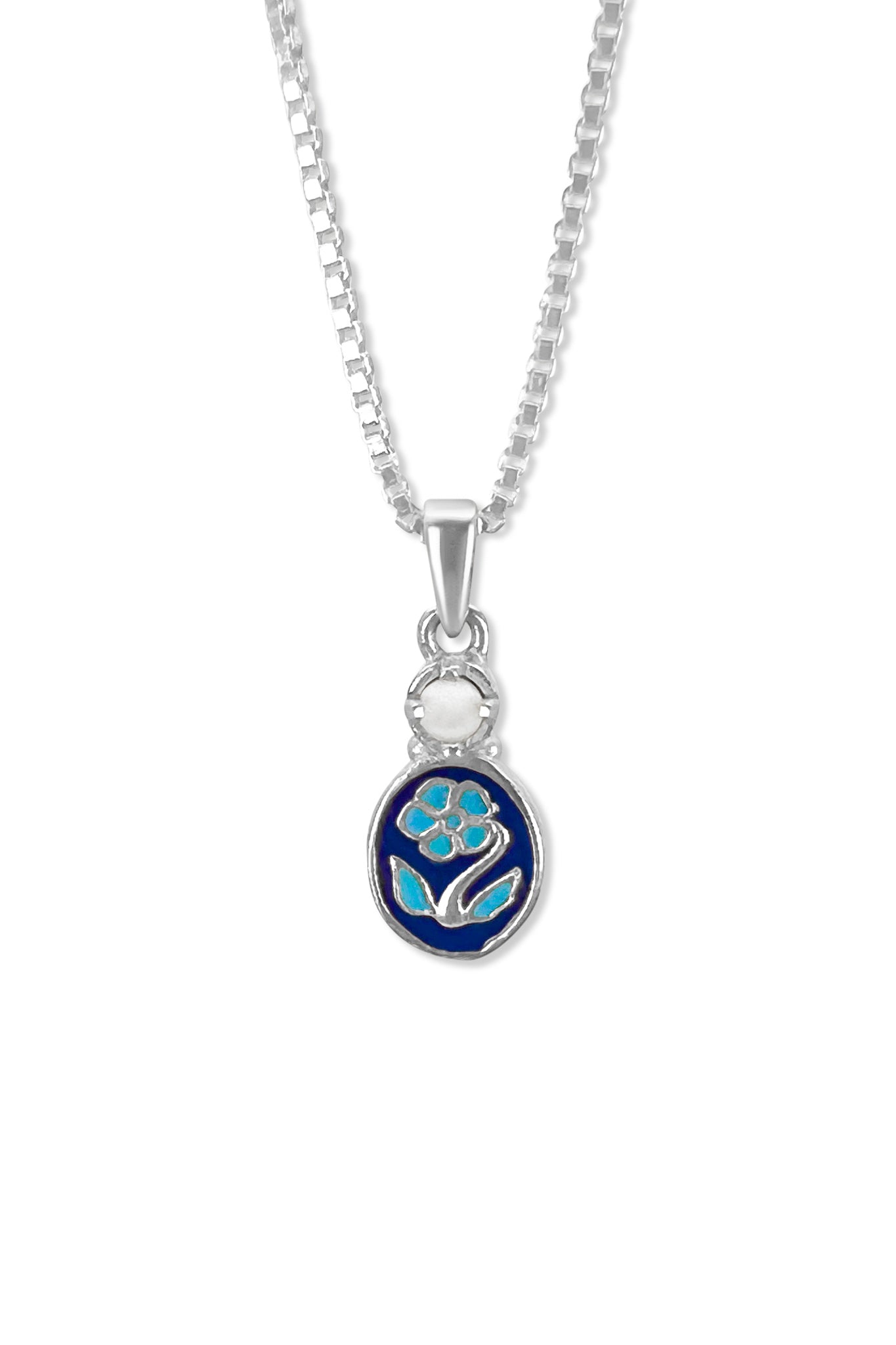Mourning Bloom Necklace - Silver