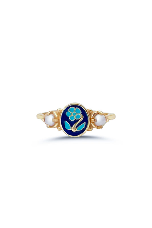 enamel mourning rings