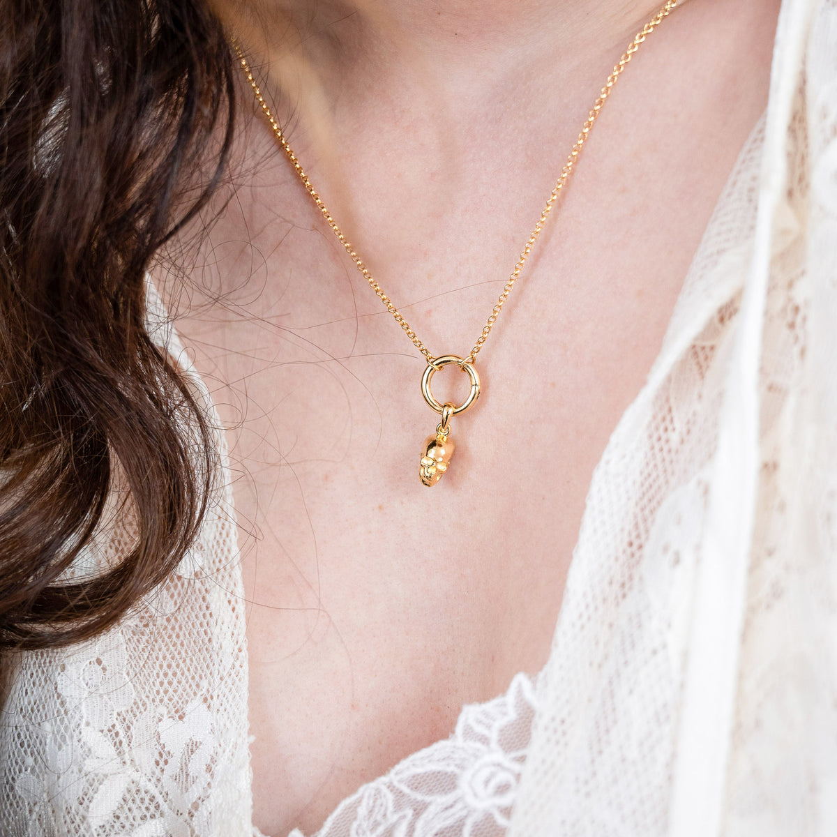 Vanitas Pendant - gold